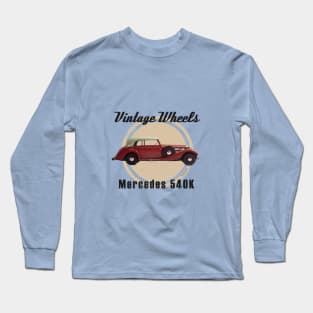 Vintage Wheels - Mercedes 540K Long Sleeve T-Shirt